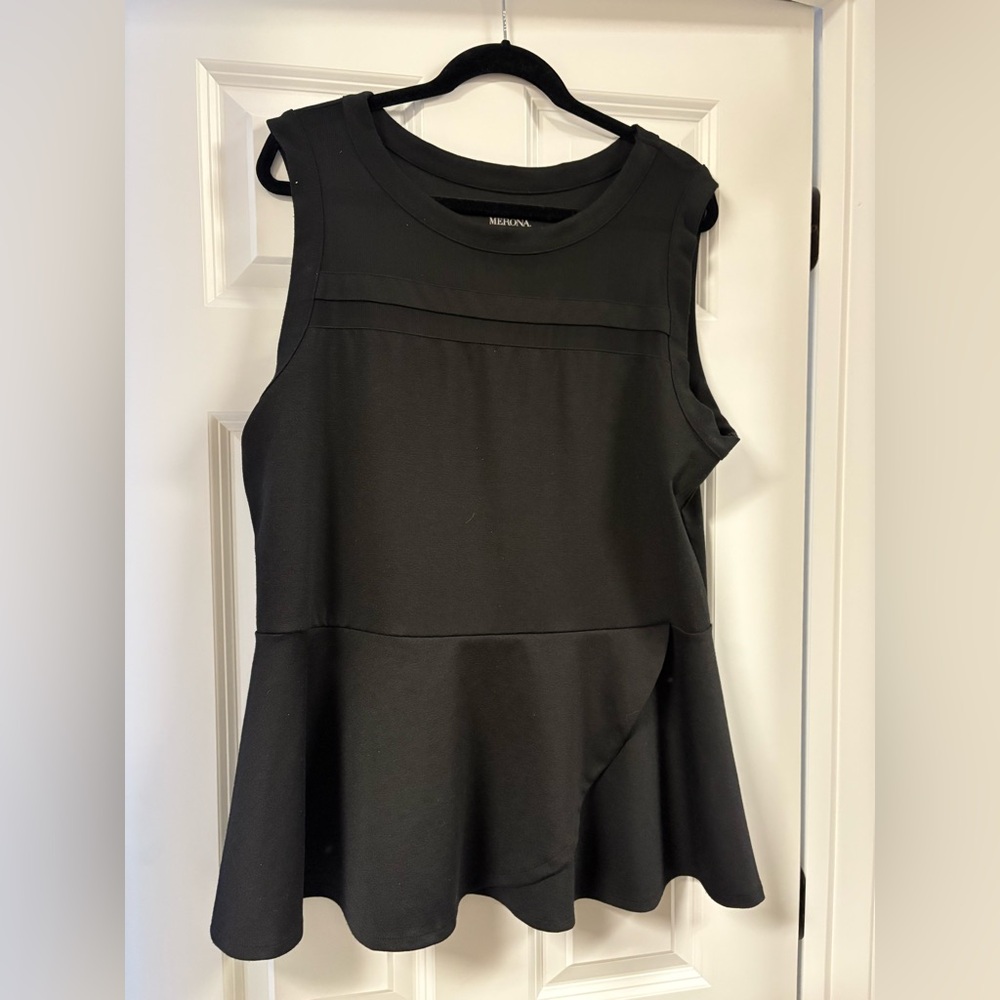 Black Peplum top